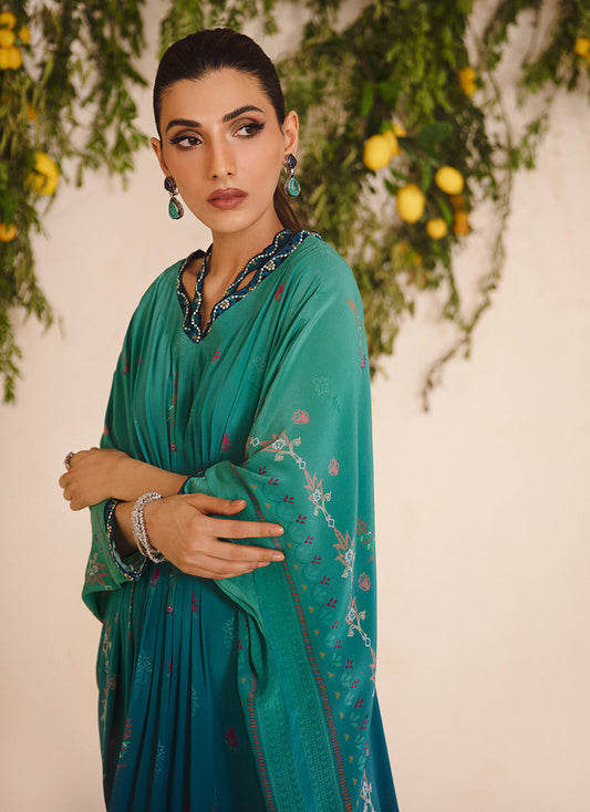 Mayna Festive Luxe Pret 23 - Nehir Ombre Kaftan - Sale