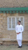 WHITE EGYPTIAN COTTON SHALWAR KAMEEZ
