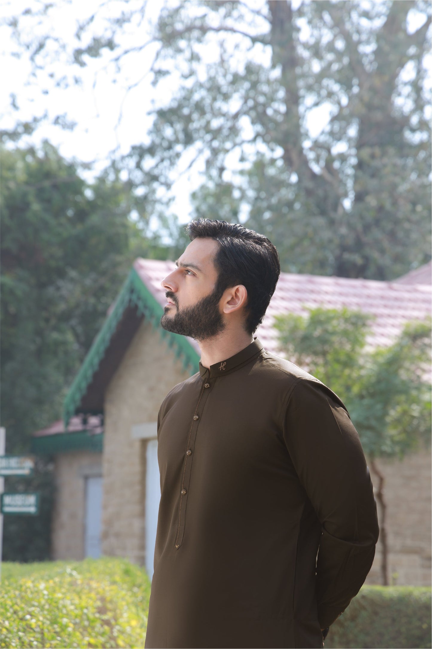 DARK BROWN BOSKY SHALWAR KAMEEZ