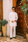 WHITE LINEN KURTA PAJAMA