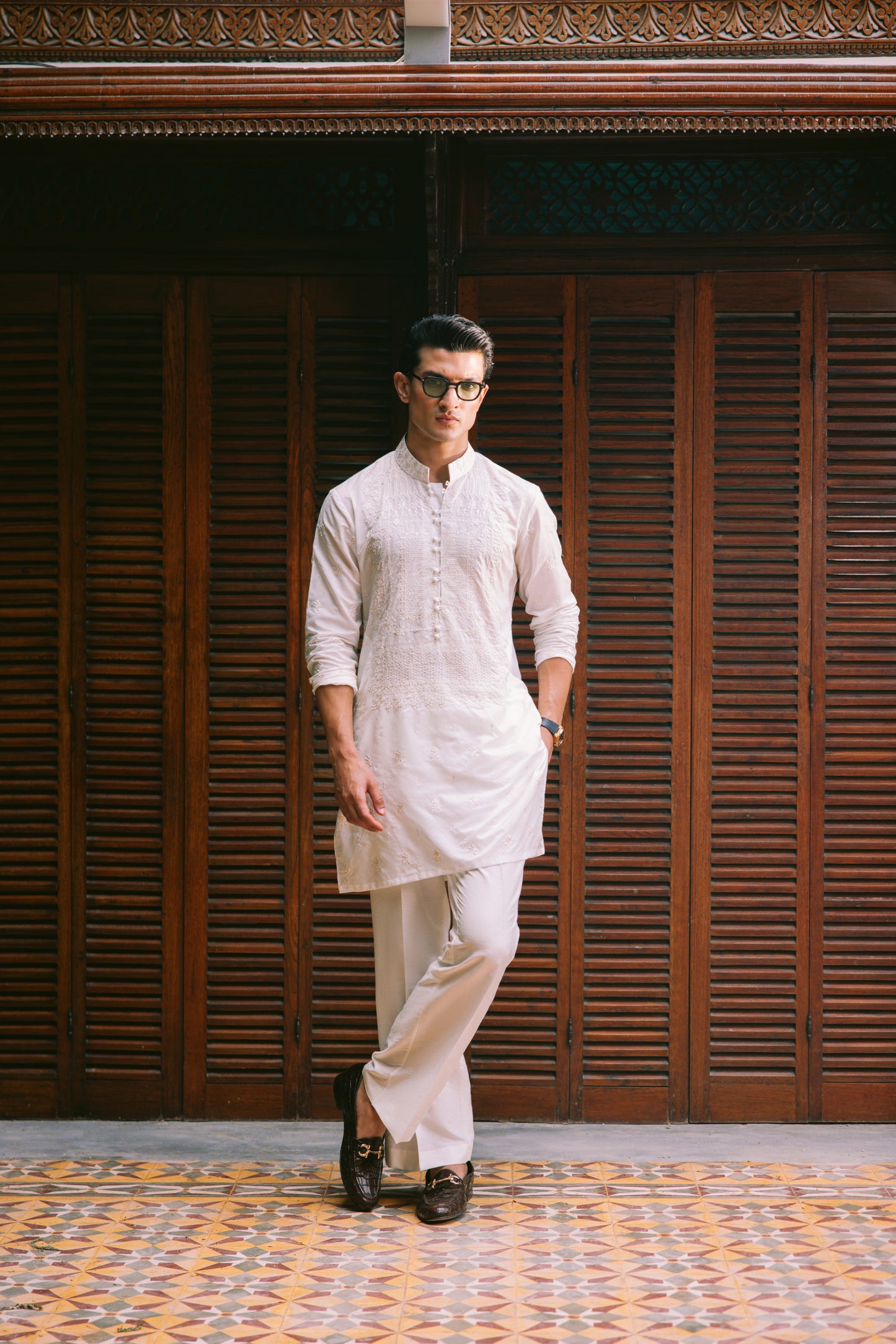 KHUMAR WHITE KURTA PAJAMA