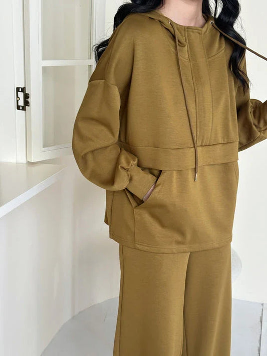 Lyla Modal Blend Suit Dark Olive