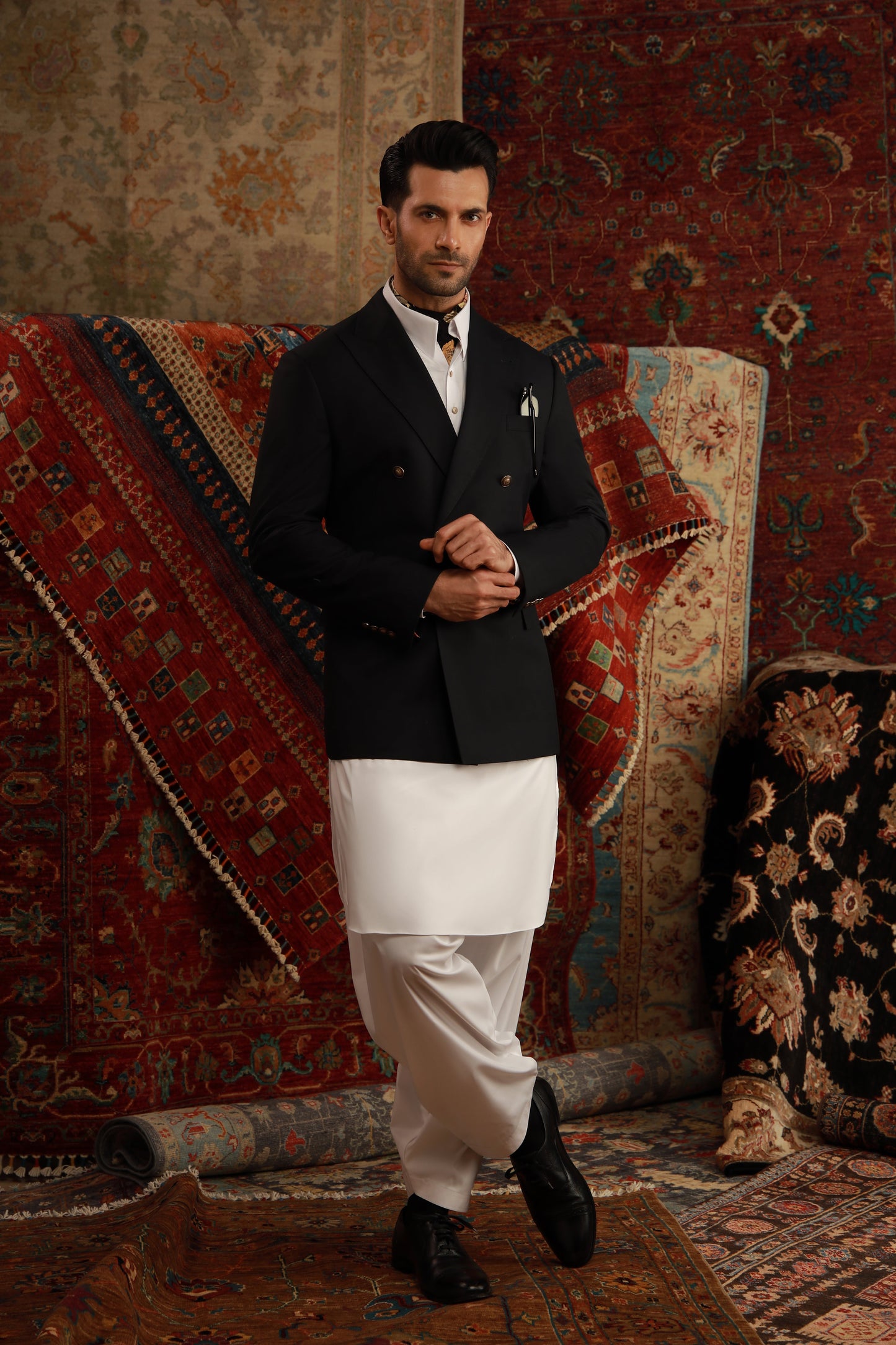 WHITE EGYPTIAN COTTON SHALWAR KAMEEZ