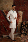 WHITE COTTON STRETCHABLE KURTA PAJAMA