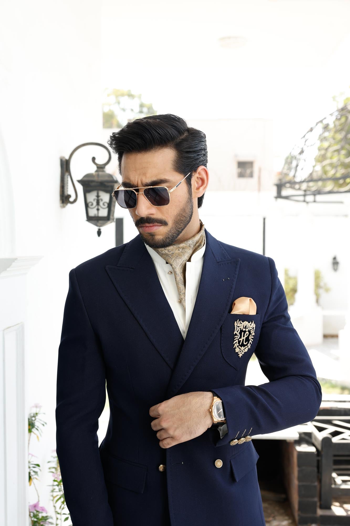 CREAM WASH N WEAR SHALWAR KAMEEZ