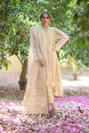 Luxury Pret- Stitching Detailed Kurta With Embroidered Sleeves