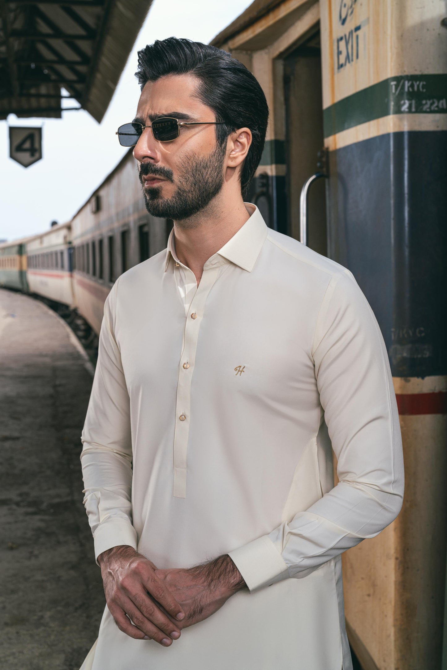 CREAM BOSKY SHALWAR KAMEEZ