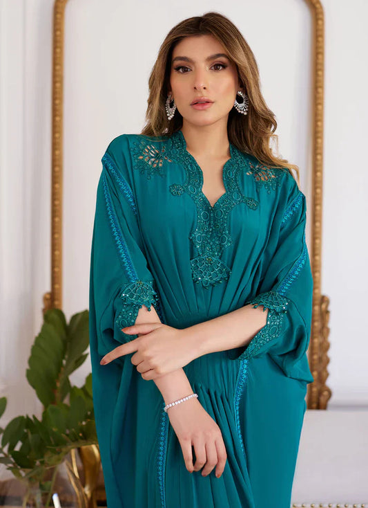 Luna Eid 24 - Emmeline Emerald Crepe Kaftan