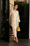 Stitched Embroidered Raw Silk Shirt + Shalwar
