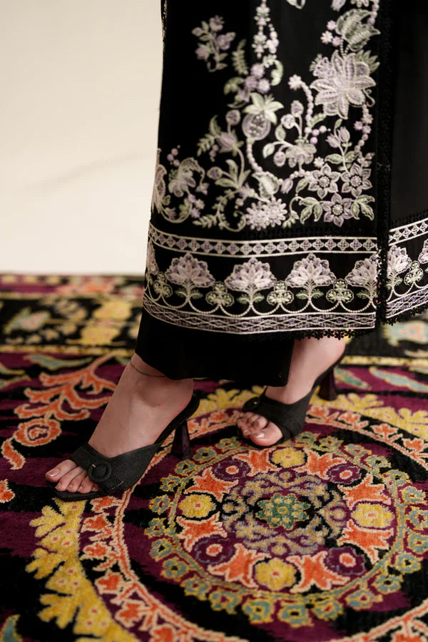 Ready To Wear SS '26 - BLACK LUXURY EMBROIDERED 3PCS SET | NPA3-26422