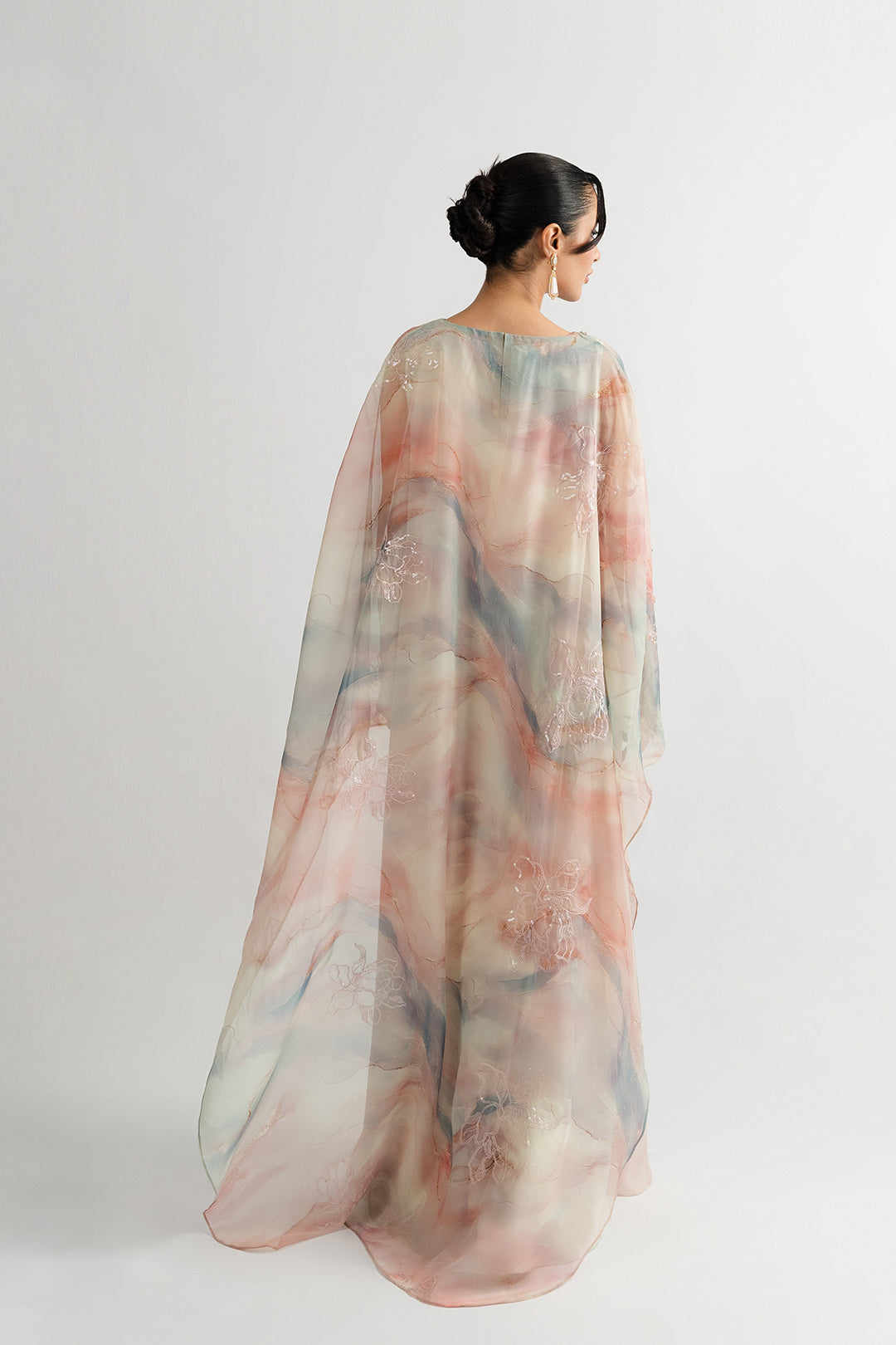 Passu Festive Edit '25 - Lazani Cape Dress