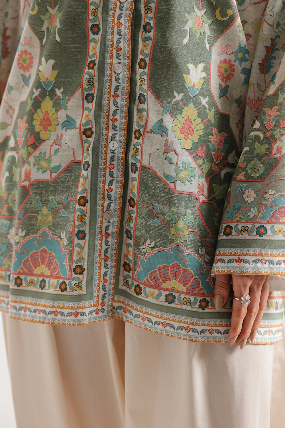 Women Casual SS '26 Drop II - PRINTED KURTI | E8379/102/001