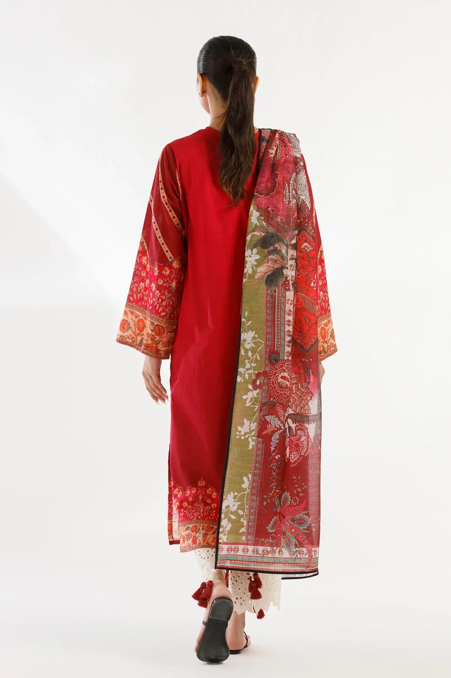 New In '26 - Stitched Printed Lawn Shirt + Dupatta | SS26BSP199P2D