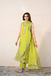 Ready To Wear SS '26 - LIME GREEN LUXURY EMBROIDERED LAWN 3PCS SET | NPA3-26416