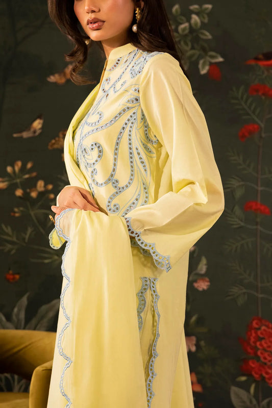Eid Edit '26 - Stitched Embroidered Lawn Shirt+ Shalwar | SS26SGE436P2T