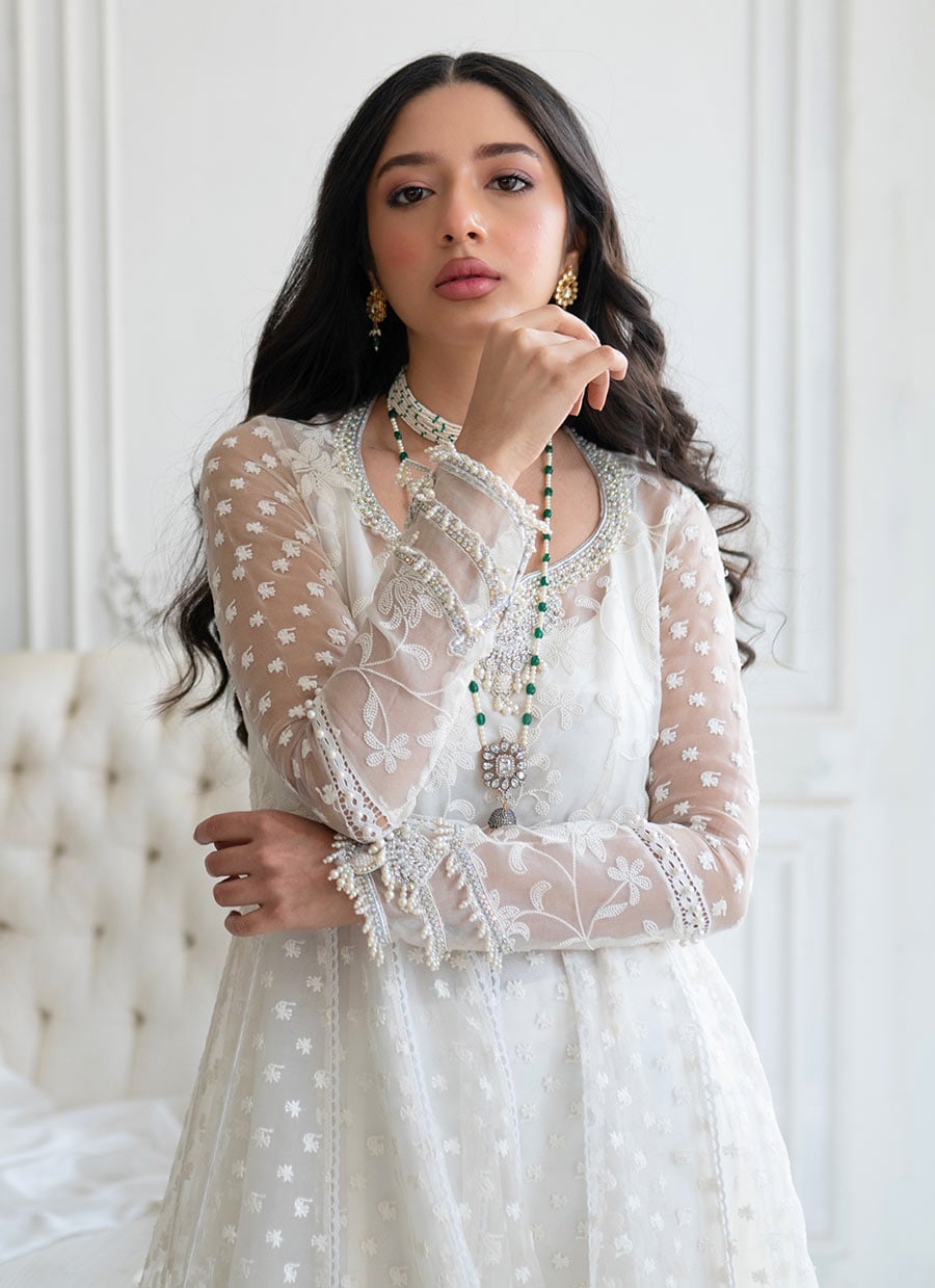 Leelee Ivory Kalidaar and Dupatta