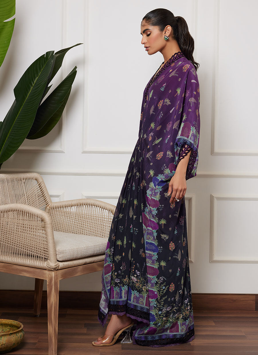Lea Autumn Winter '23 - Chione Aubergine Kaftan