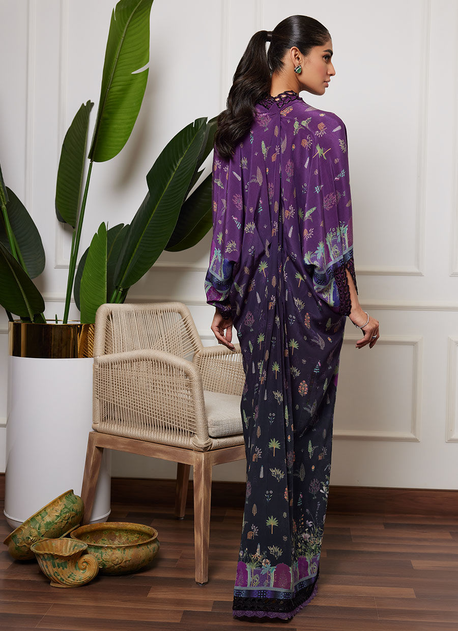 Lea Autumn Winter '23 - Chione Aubergine Kaftan