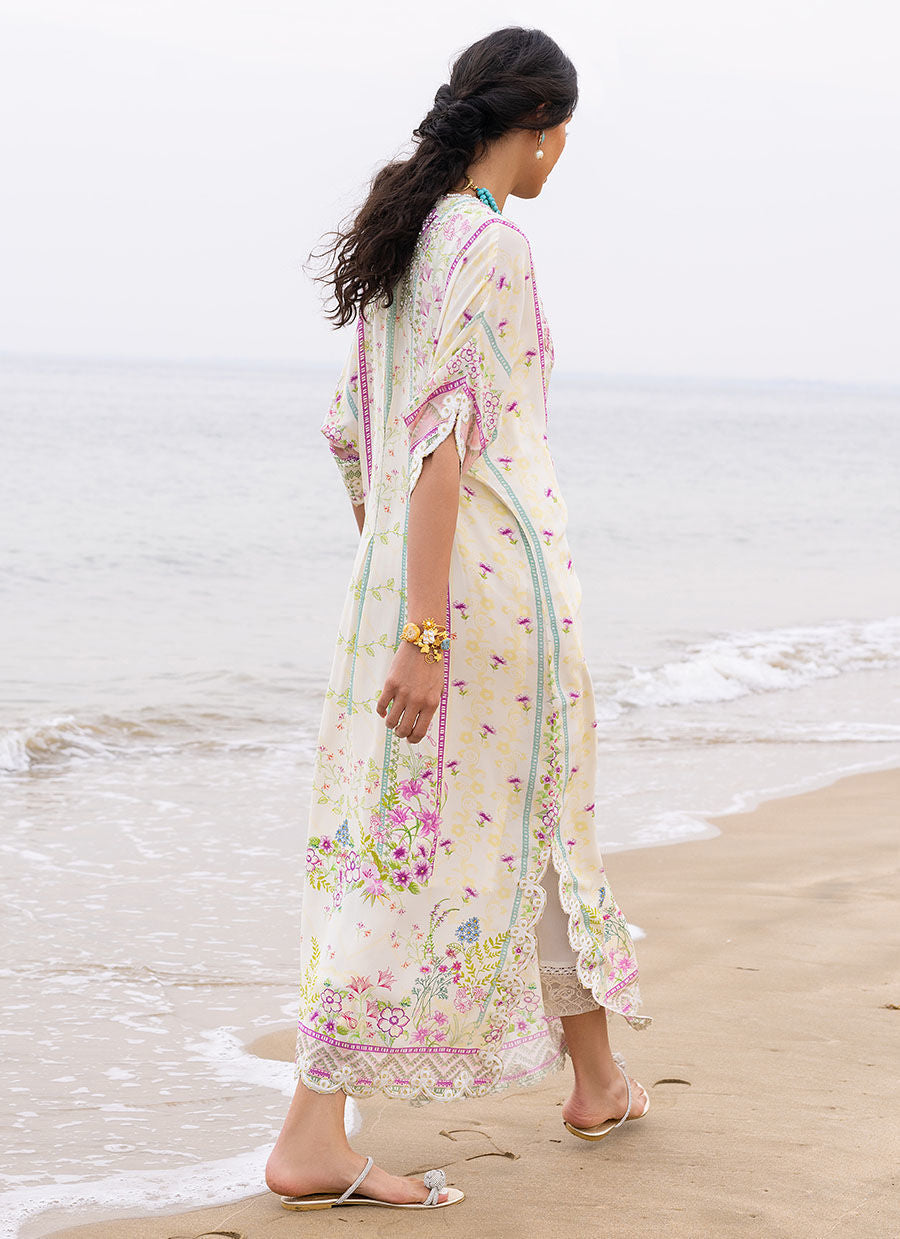 Eid Prints 24 - Ariel Ivory Kaftan
