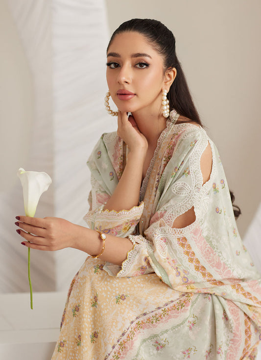 Lea Eid'25- Allegra Mint Kaftan