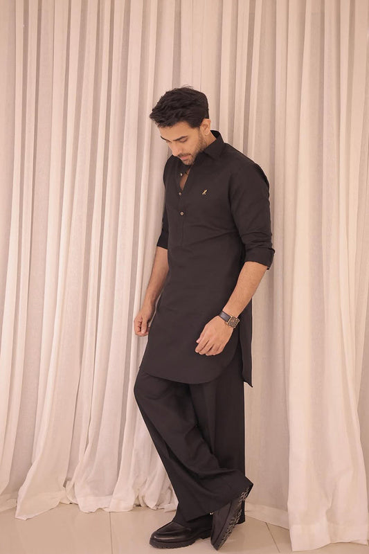 Black Farshi Shalwar Kameez