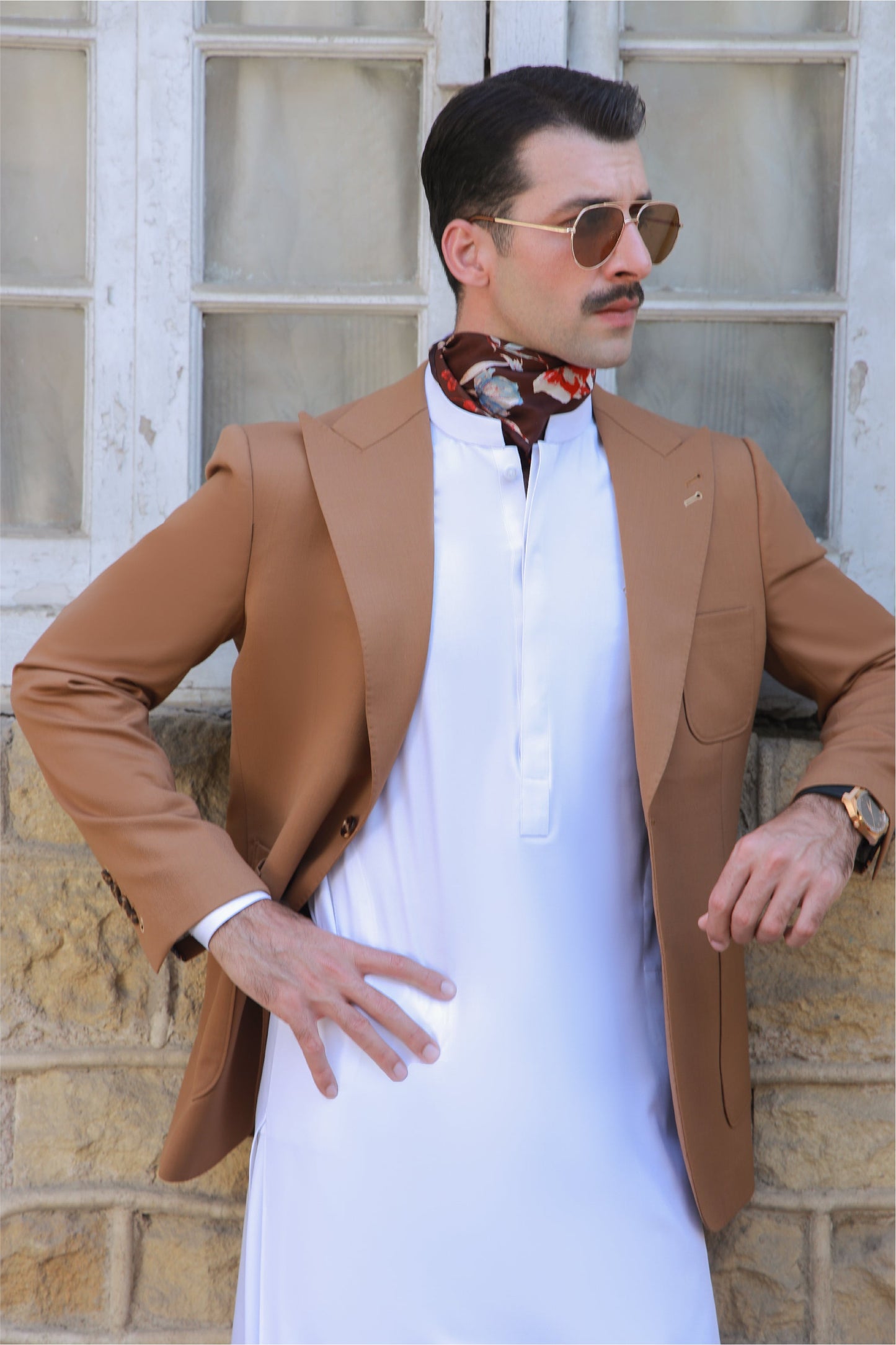 WHITE EGYPTIAN COTTON SHALWAR KAMEEZ