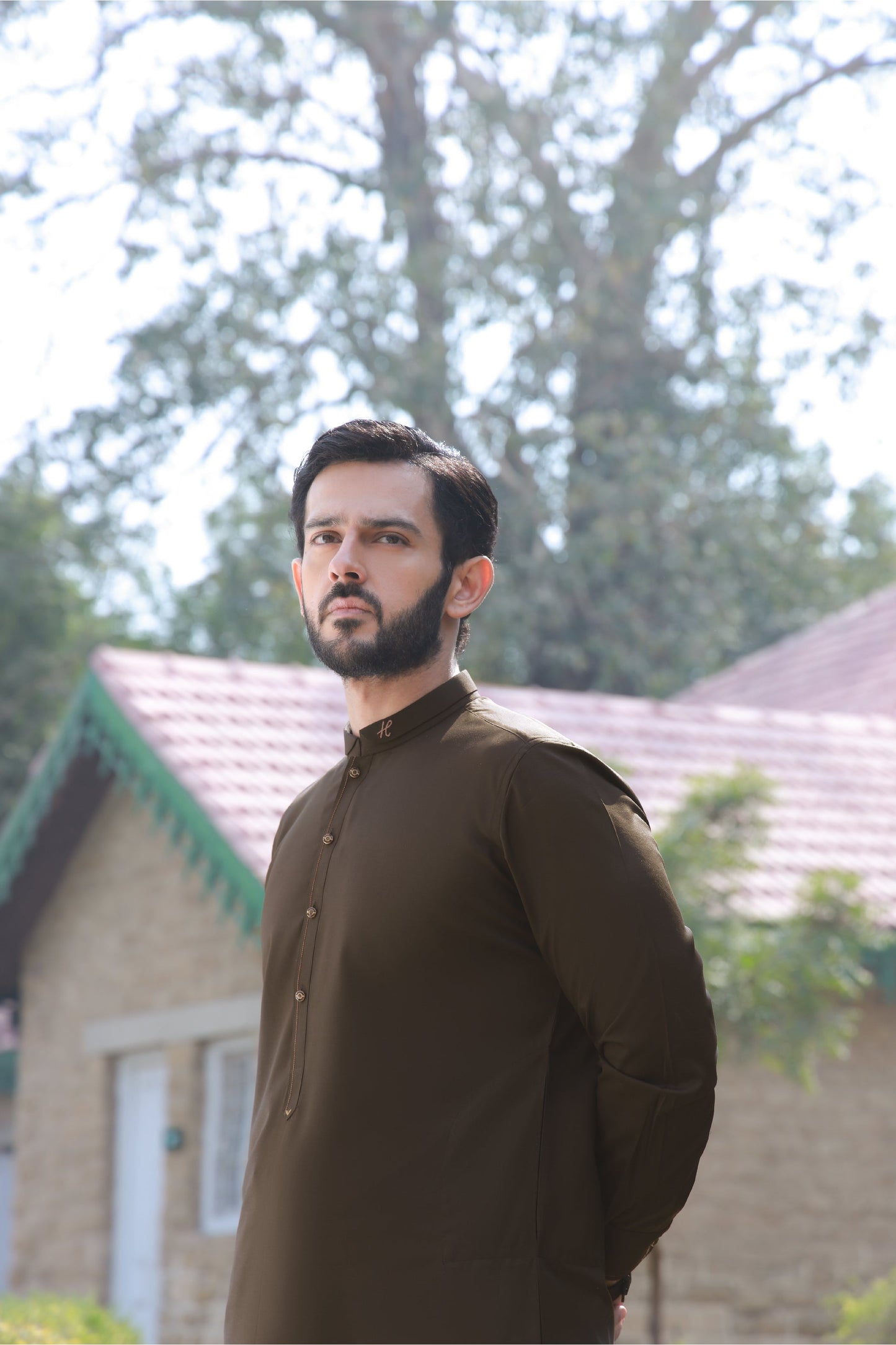 DARK BROWN BOSKY SHALWAR KAMEEZ