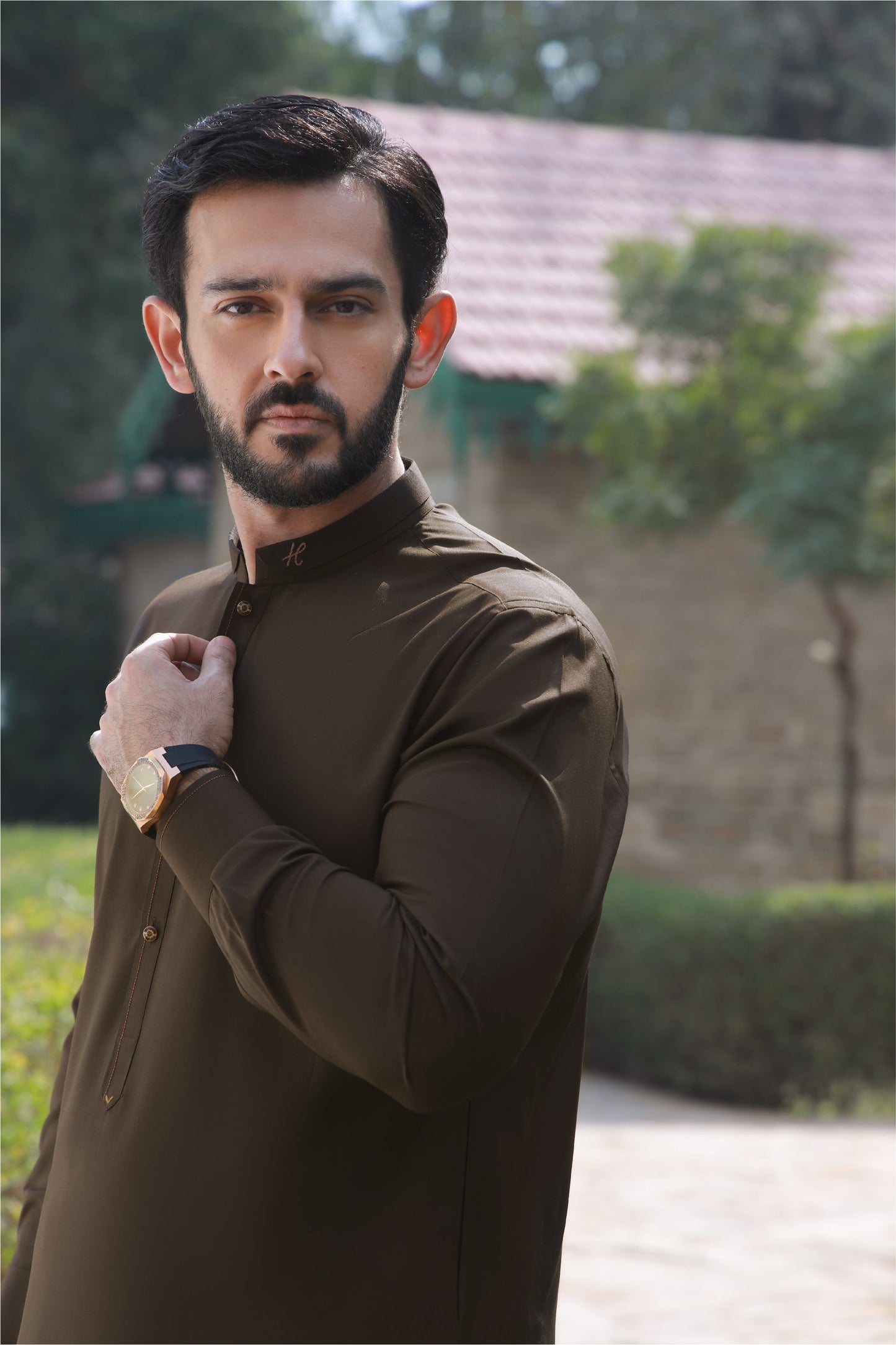 DARK BROWN BOSKY SHALWAR KAMEEZ