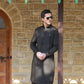 BLACK LINEN SHALWAR KAMEEZ