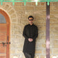 BLACK LINEN SHALWAR KAMEEZ
