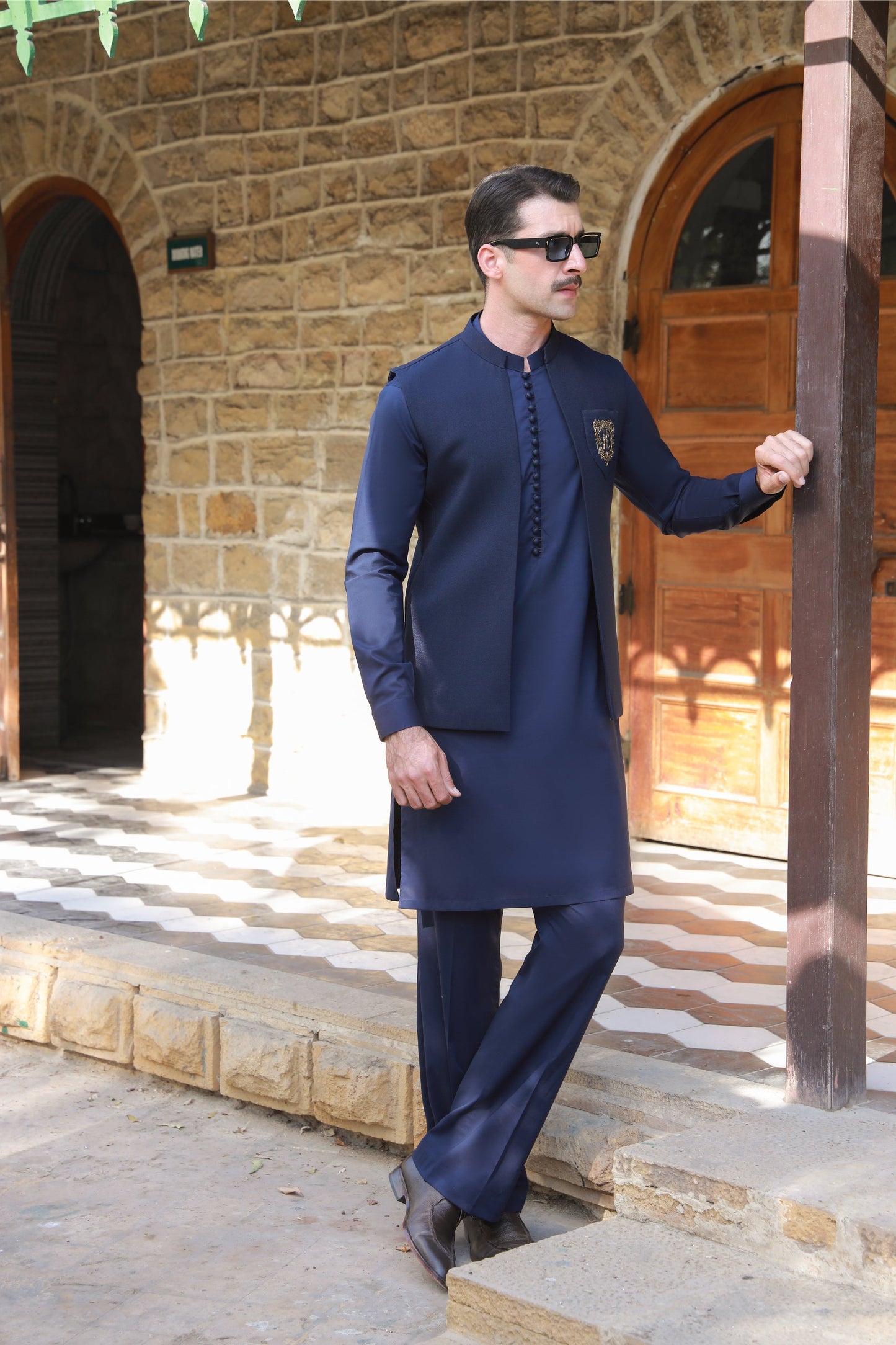 ROYAL BLUE STRETCHABLE KURTA PAJAMA