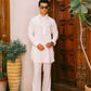 WHITE LINEN KURTA PAJAMA
