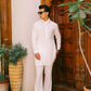 WHITE LINEN KURTA PAJAMA