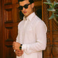 WHITE LINEN KURTA PAJAMA