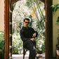 BLACK LINEN KURTA PAJAMA