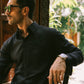 BLACK LINEN KURTA PAJAMA