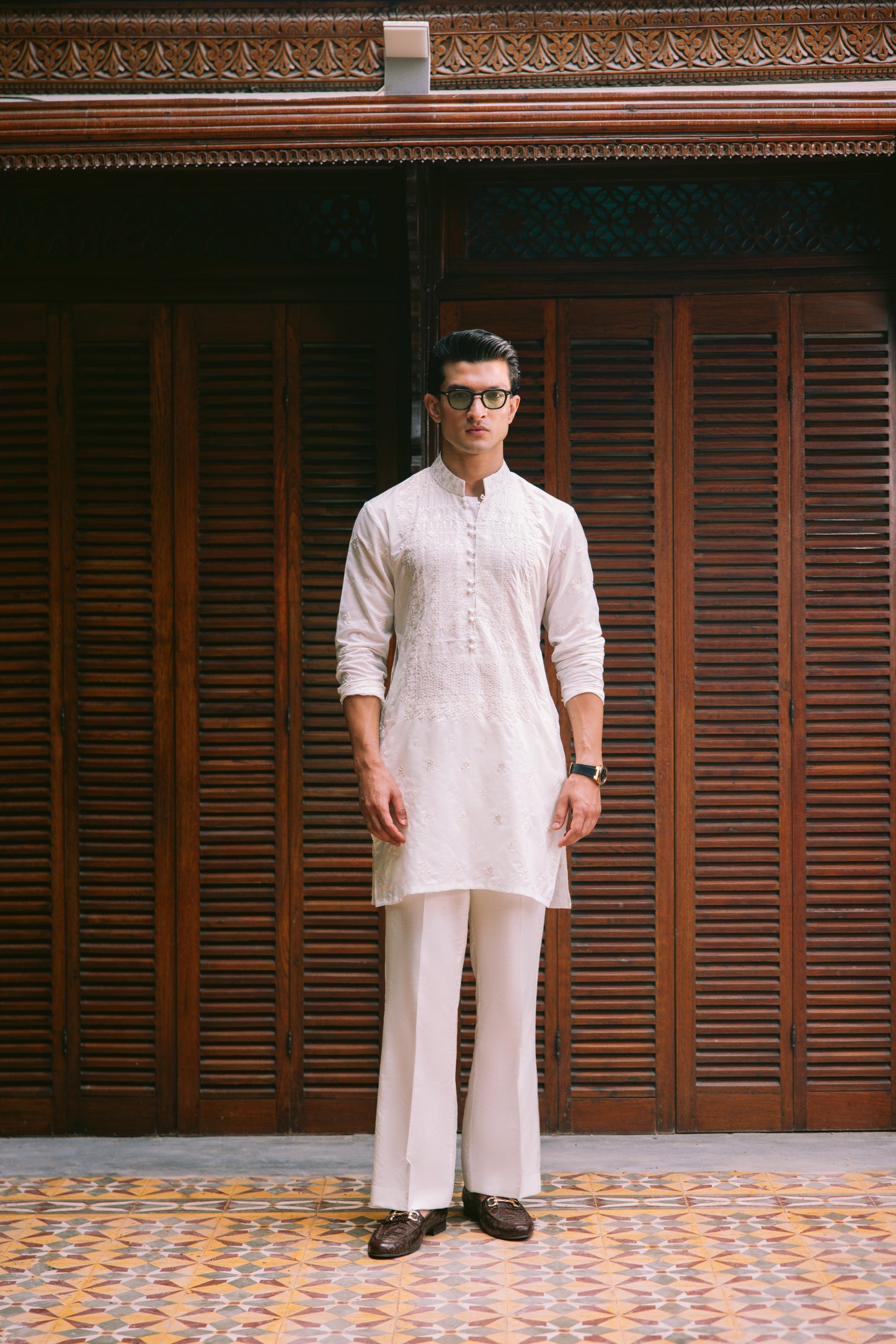 KHUMAR WHITE KURTA PAJAMA