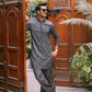 KHUMAR GREY KURTA PAJAMA