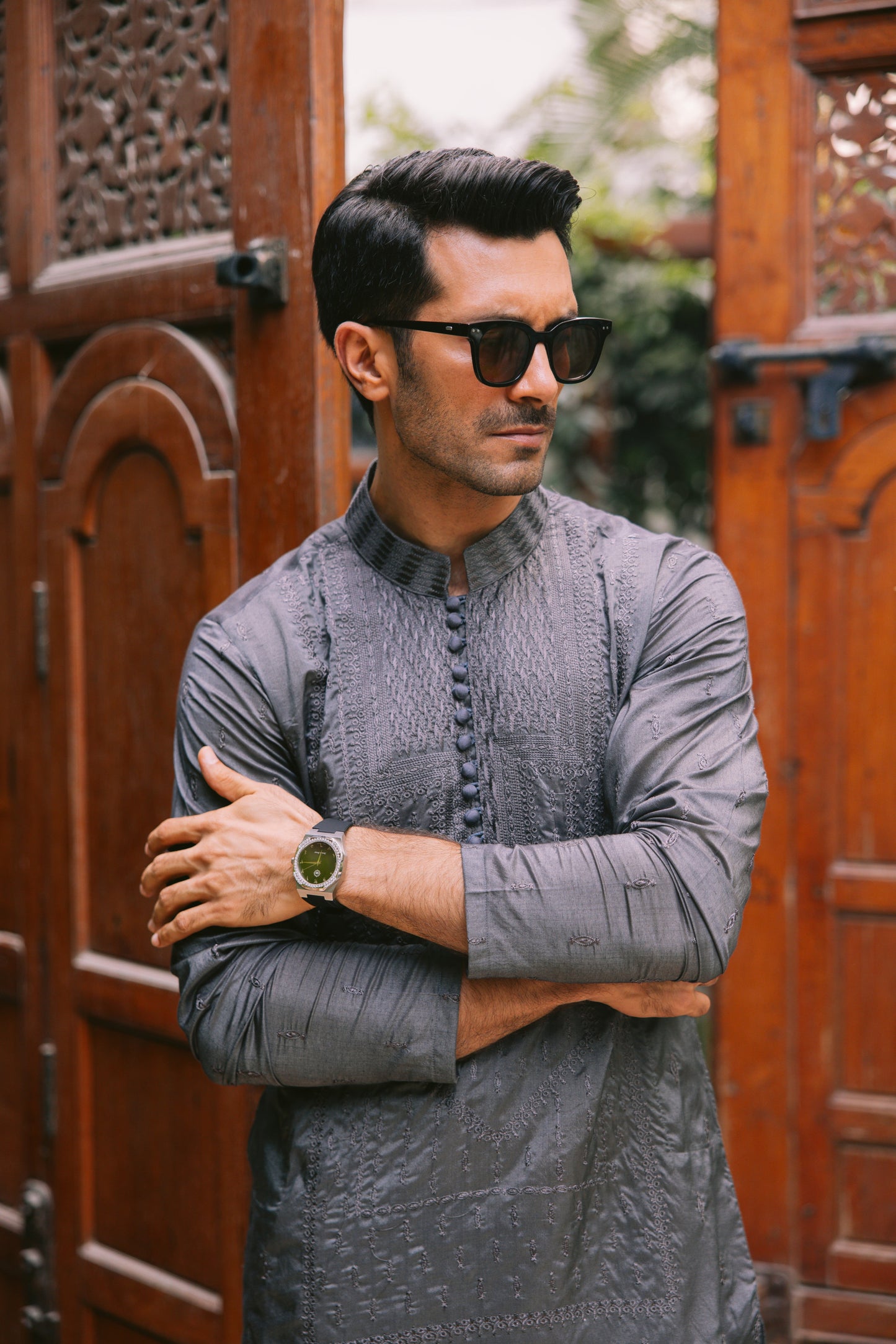 KHUMAR GREY KURTA PAJAMA