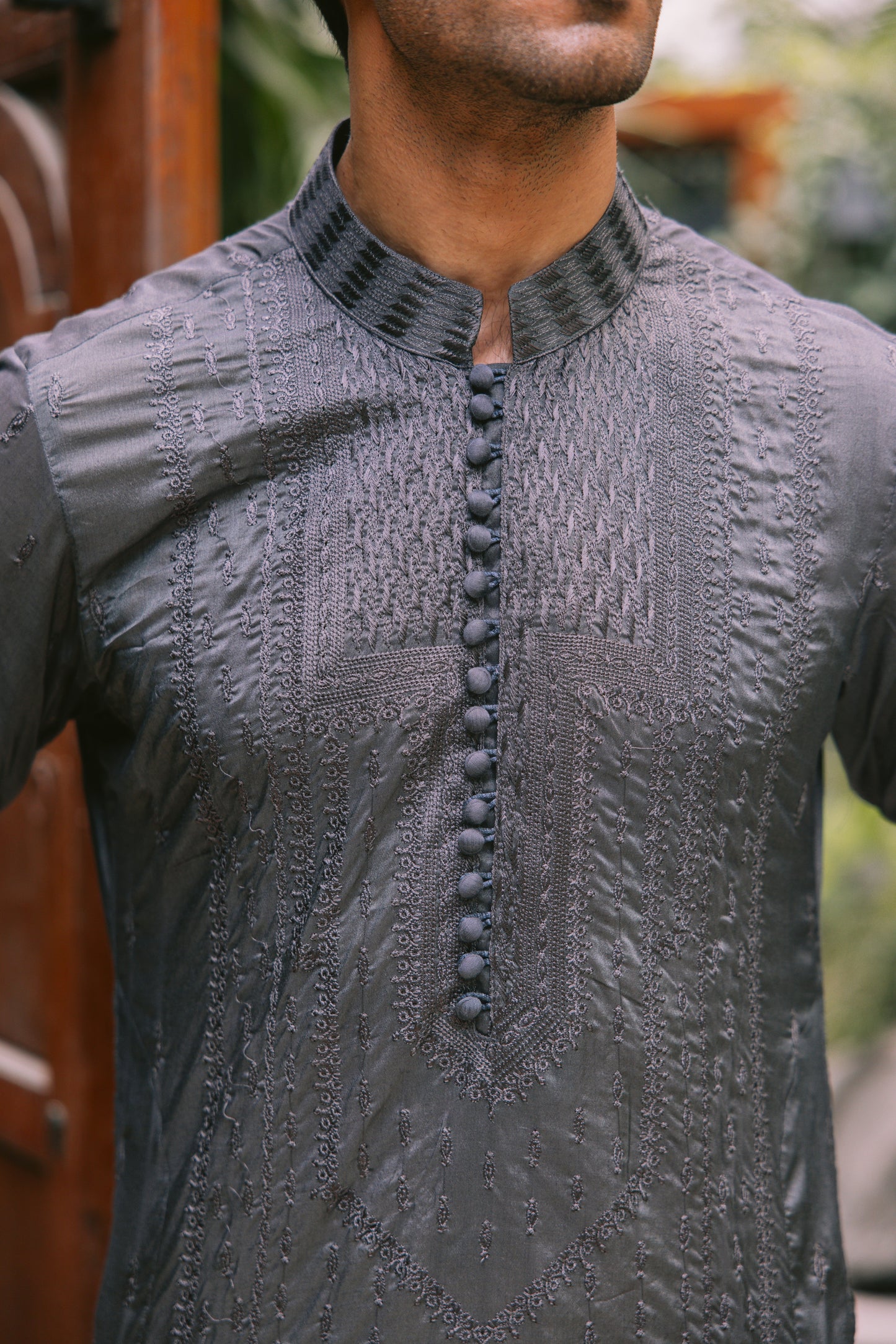 KHUMAR GREY KURTA PAJAMA