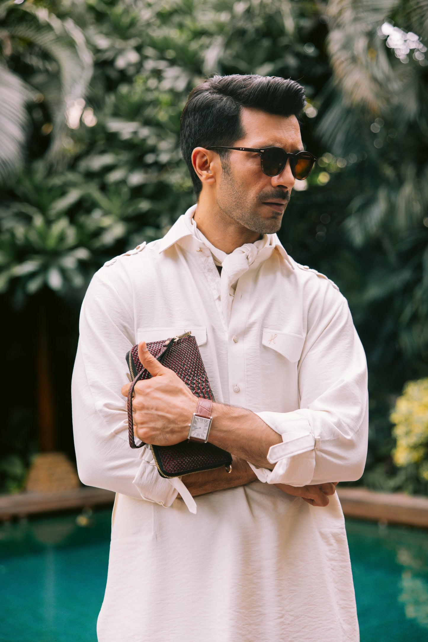 IVORY LINEN KURTA PAJAMA