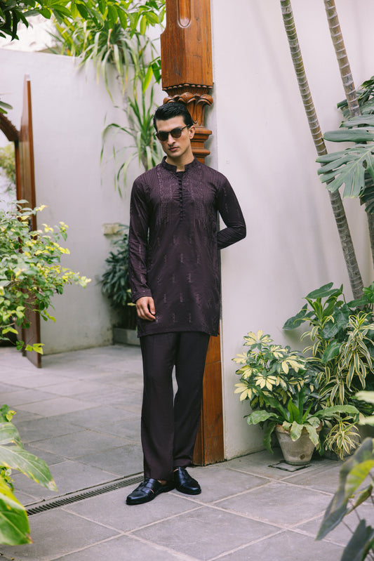 KHUMAR BROWN KURTA PAJAMA