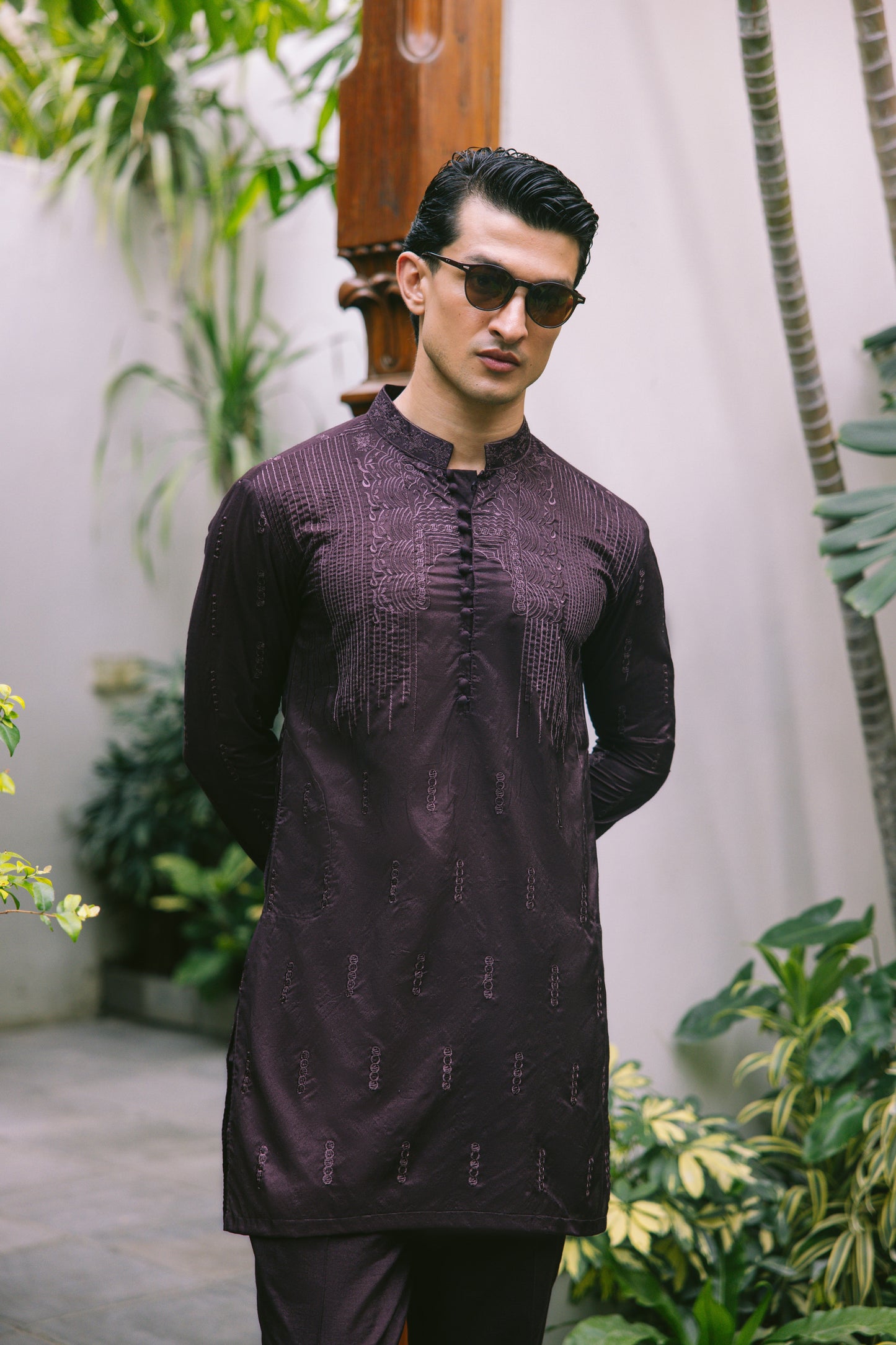 KHUMAR BROWN KURTA PAJAMA