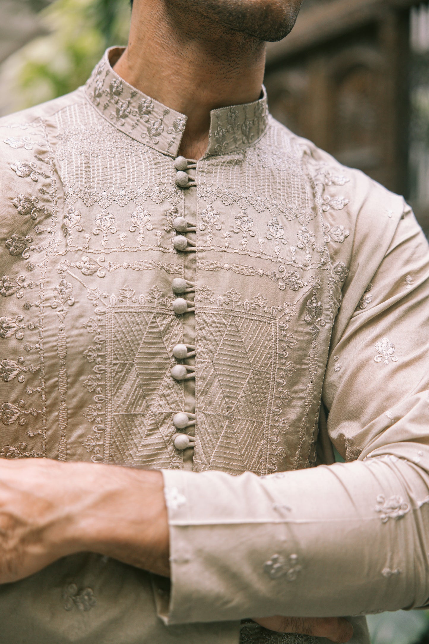 KHUMAR BEIGE KURTA PAJAMA