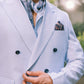 MINT BLUE LINEN KURTA PAJAMA