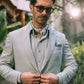 MINT GREEN LINEN KURTA PAJAMA