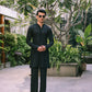KHUMAR BLACK KURTA PAJAMA