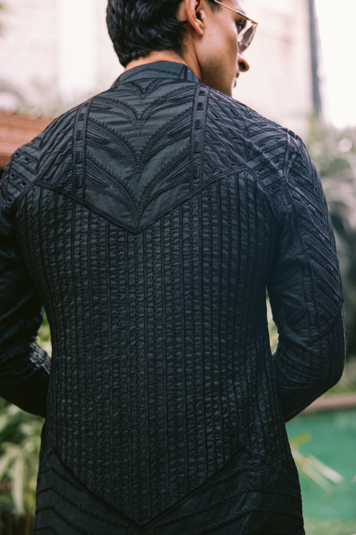 KHUMAR BLACK KURTA PAJAMA