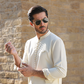 CREAM WASH N WEAR KURTA PAJAMA
