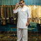 WHITE EGYPTIAN COTTON FARSHI KURTA SHALWAR